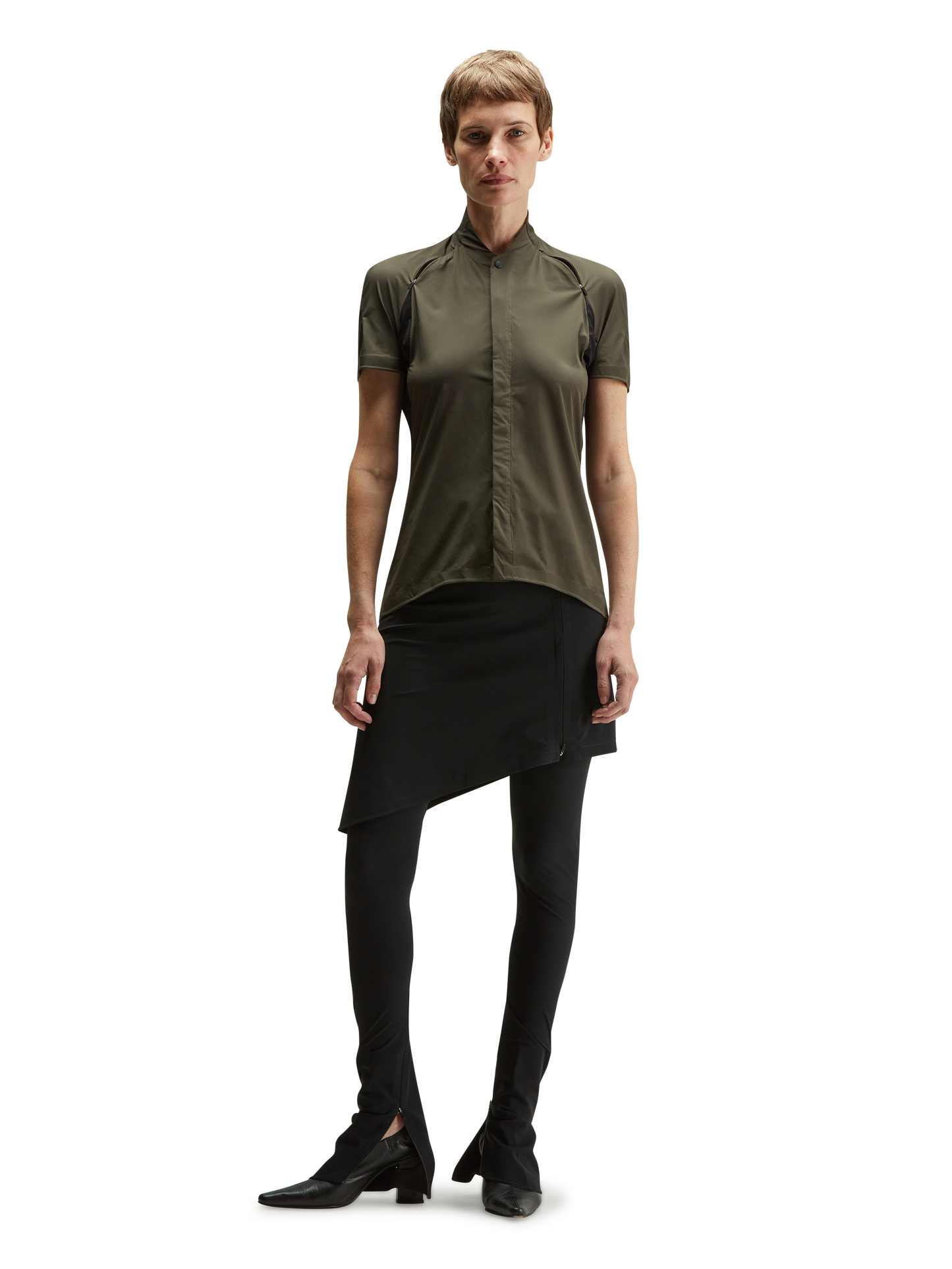 Short Sleeve Zip Shirt