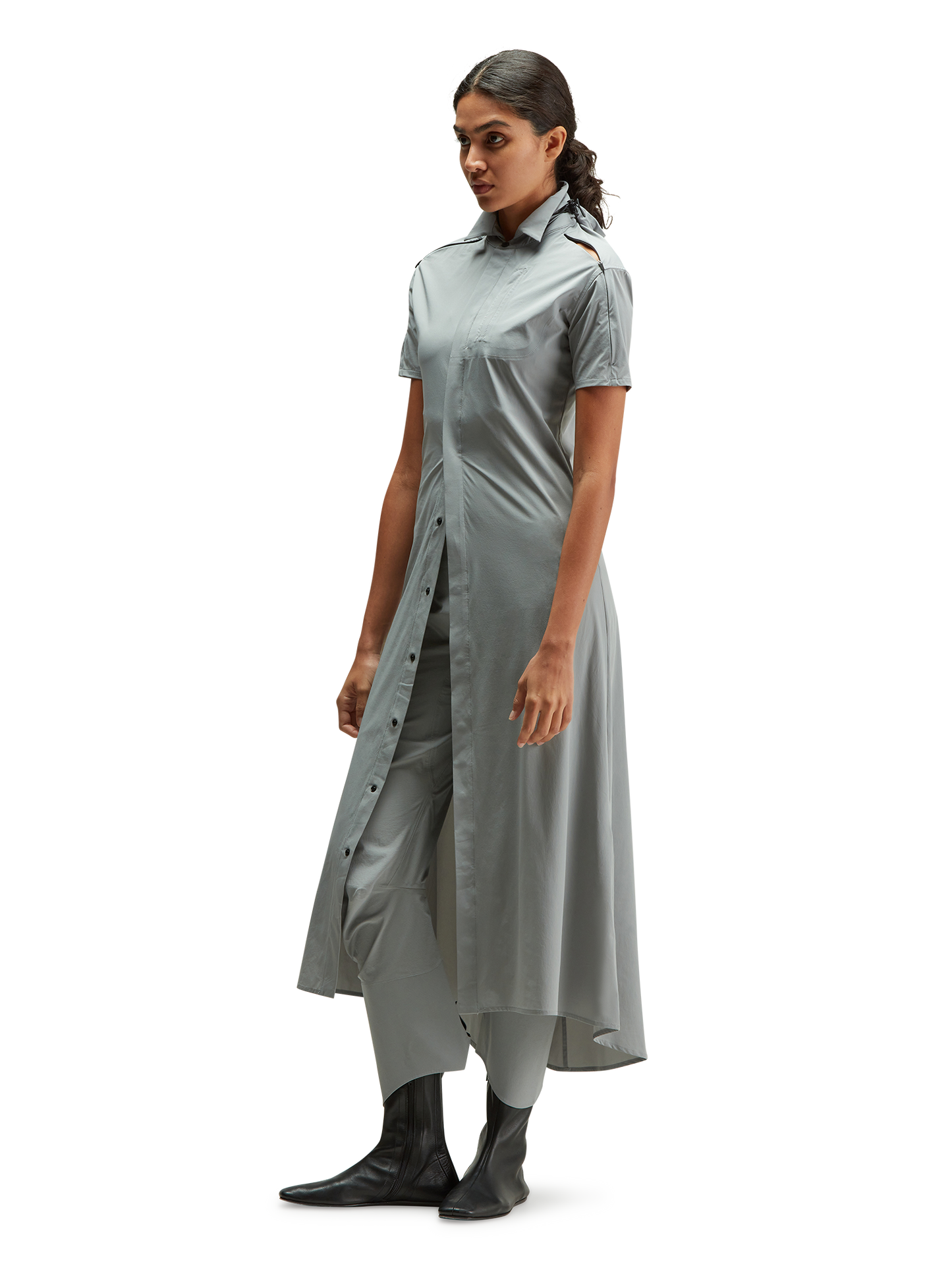Short Sleeve Shirt Dress