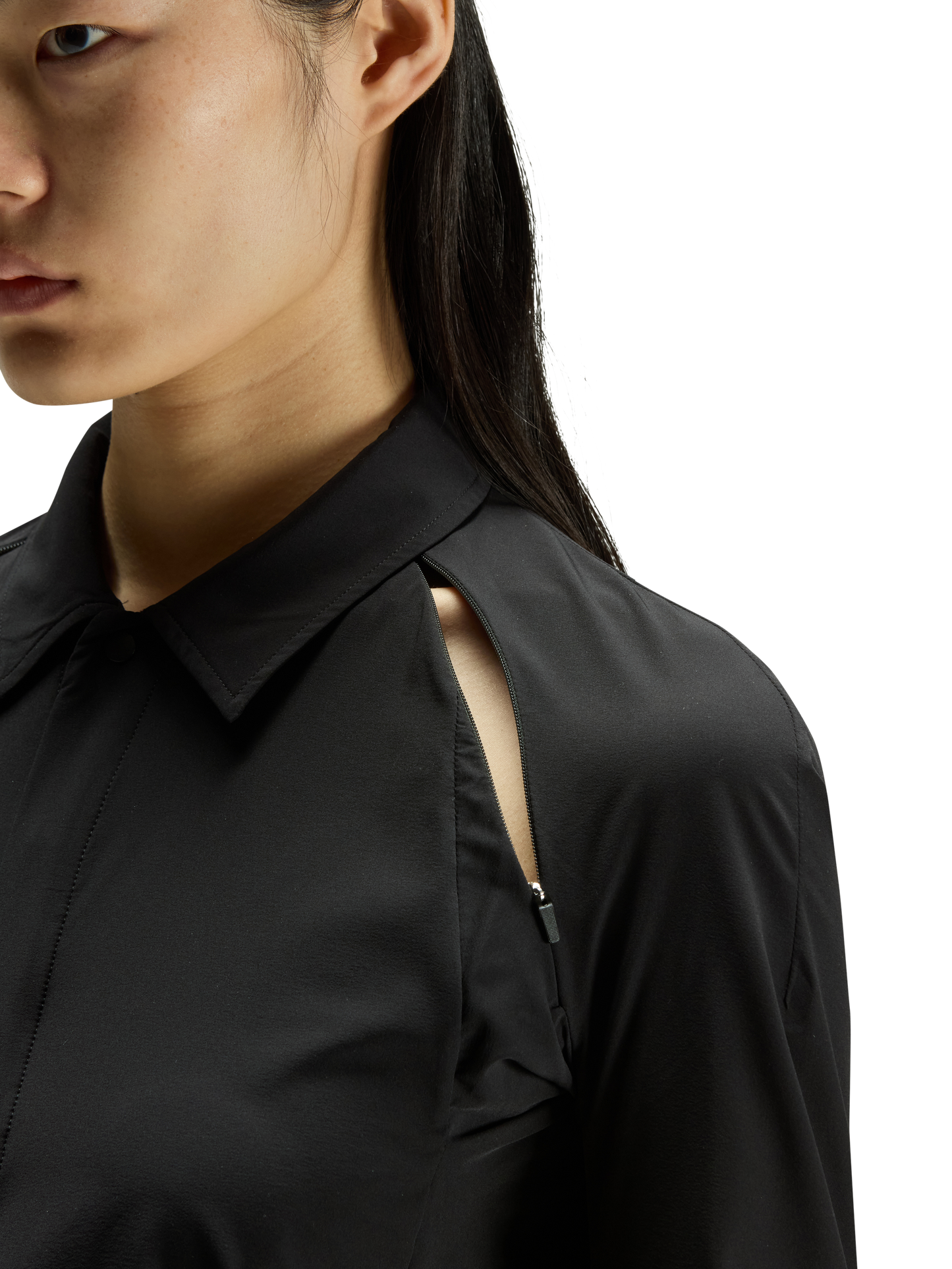 Long Sleeves Zip Shirt