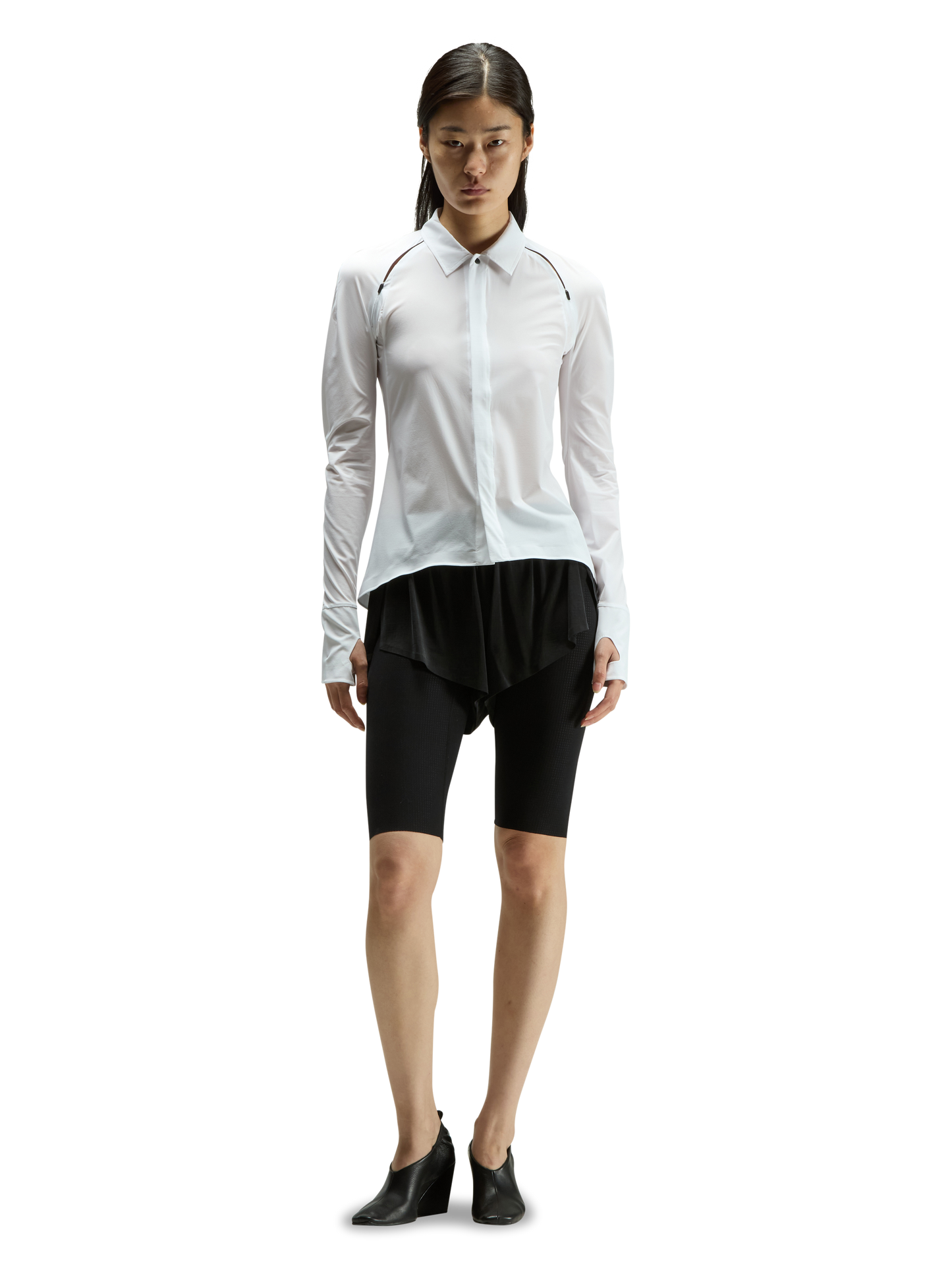 Long Sleeves Zip Shirt