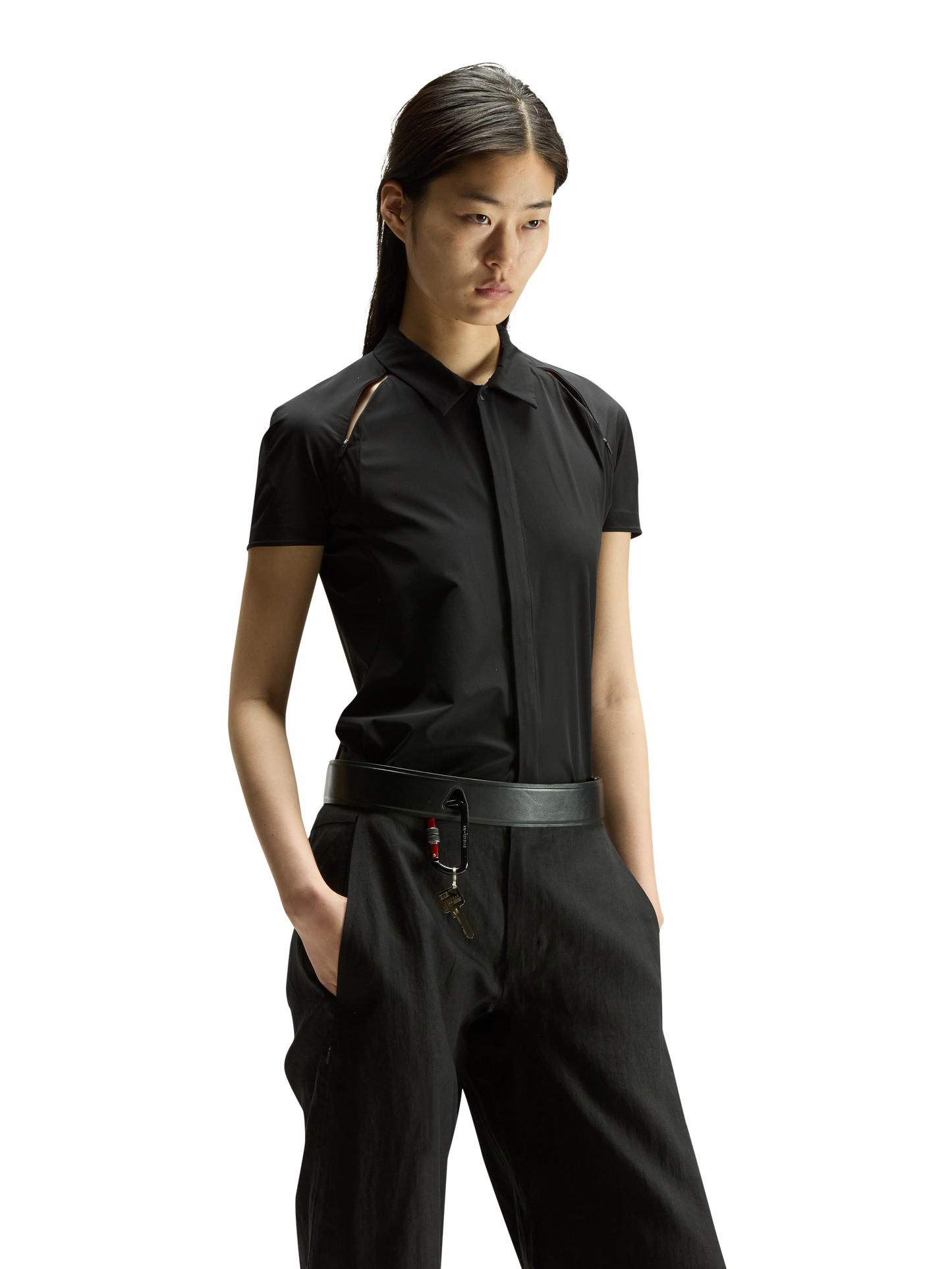 Short Sleeve Zip Shirt